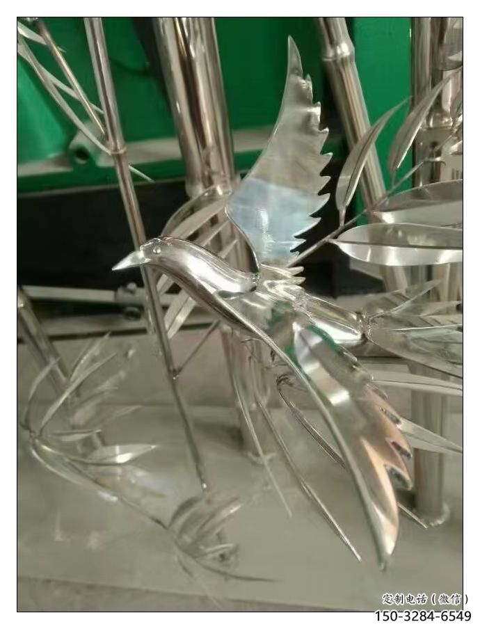 現代竹葉雕塑 大型別墅區竹類雕塑 鏡面植物雕塑 現代竹葉雕塑 大型別墅區竹類雕塑 鏡面植物雕塑