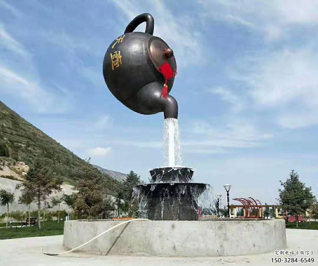 仿古天壺雕塑 騰飛懸空雕塑 房地產流水雕塑 仿古天壺雕塑 騰飛懸空雕塑 房地產流水雕塑