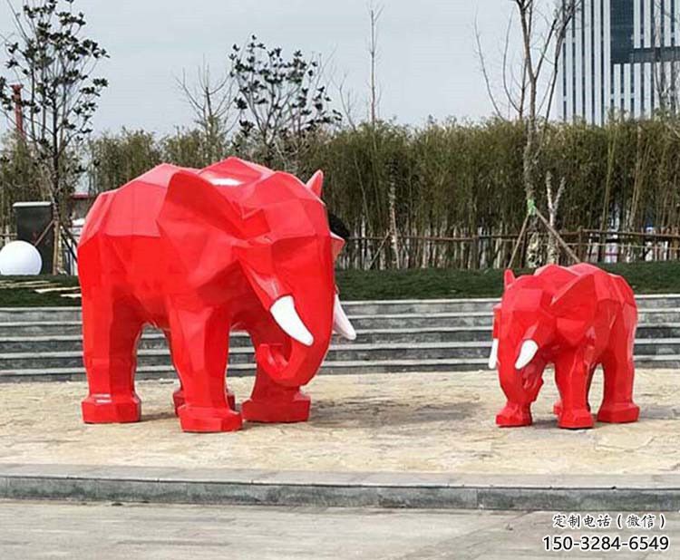 幾何大象雕塑精選,露天雕塑,切面大象雕塑訂做 幾何大象雕塑精選,露天雕塑,切面大象雕塑訂做