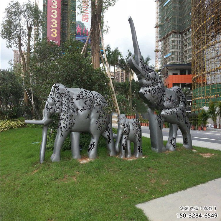 金屬大象雕塑制造,公園雕塑,鏡面大象雕塑展品 金屬大象雕塑制造,公園雕塑,鏡面大象雕塑展品