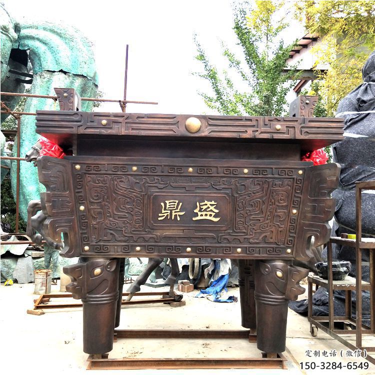仿古大克鼎雕塑鑄造廠家 仿古大克鼎雕塑鑄造廠家