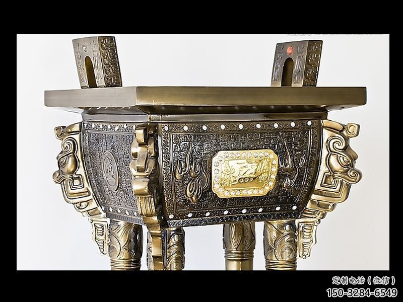 古法司母戊鼎雕塑-鑄銅鼎-鑄造廠家 古法司母戊鼎雕塑-鑄銅鼎-鑄造廠家