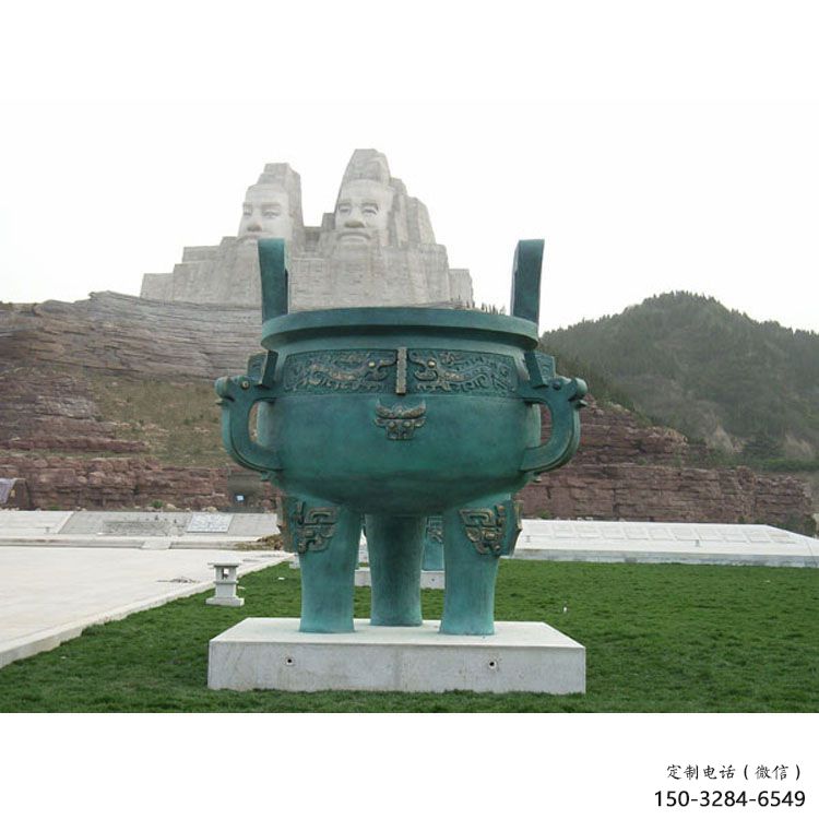 圓鼎雕塑,銅器景觀雕塑,鑄銅工藝 圓鼎雕塑,銅器景觀雕塑,鑄銅工藝
