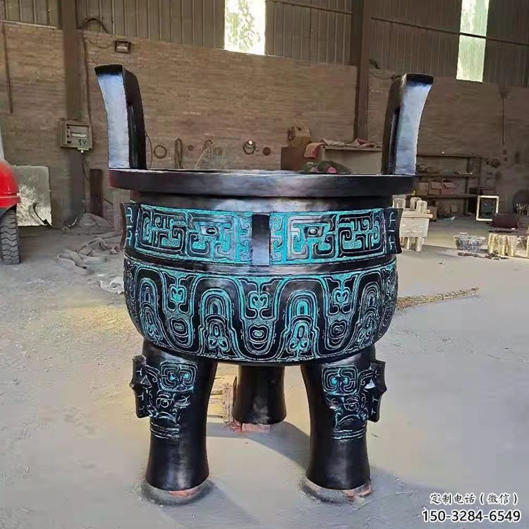 圓鼎雕塑，銅器景觀雕塑，鑄銅工藝