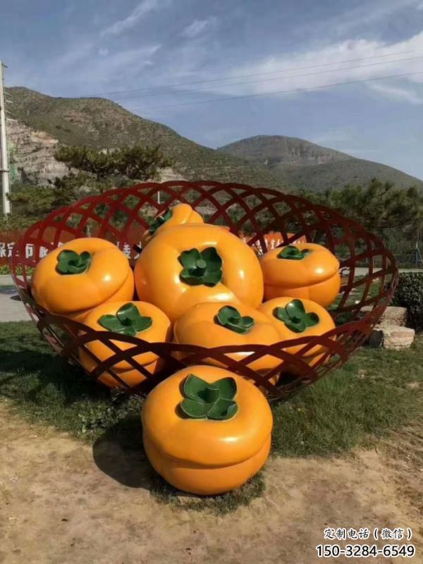 雕塑果籃精品,景觀概念,柿子果籃雕塑通用 雕塑果籃精品,景觀概念,柿子果籃雕塑通用
