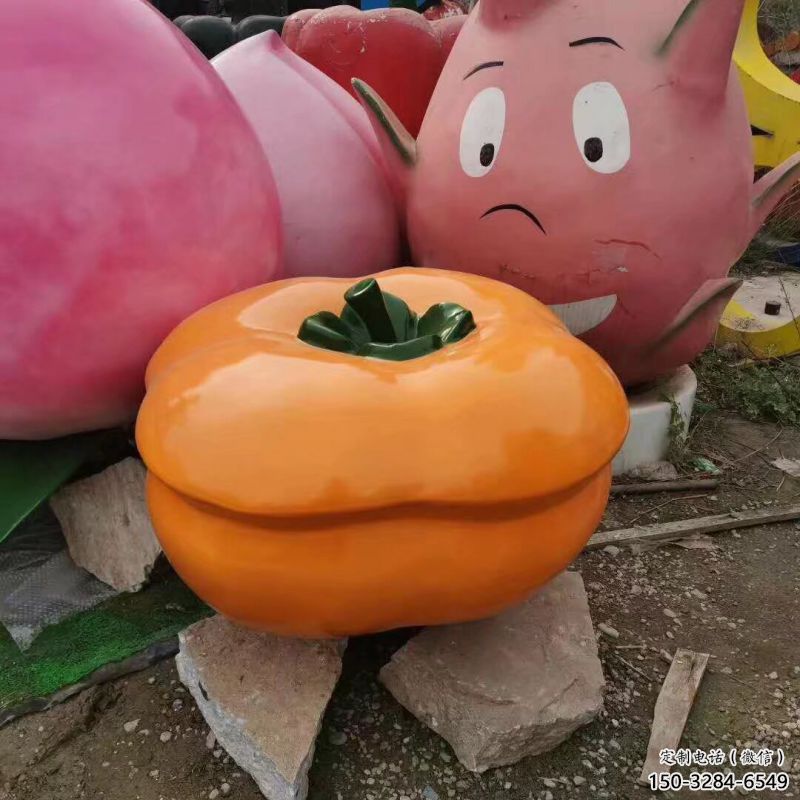 小果籃雕塑承接,景區案例,柿子果籃雕塑承接 小果籃雕塑承接,景區案例,柿子果籃雕塑承接