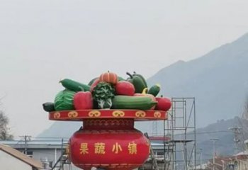 室外花籃雕塑展品，公園小品，城市公園花籃雕塑供需