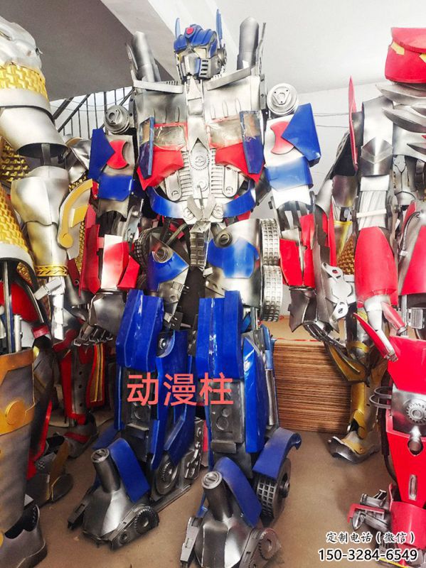 動(dòng)漫版機(jī)甲擎天柱雕塑 動(dòng)漫版機(jī)甲擎天柱雕塑