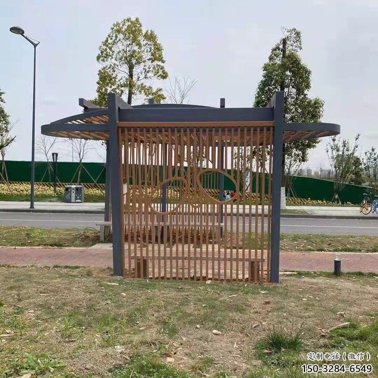 簡約不銹鋼廊架雕塑小品 簡約不銹鋼廊架雕塑小品