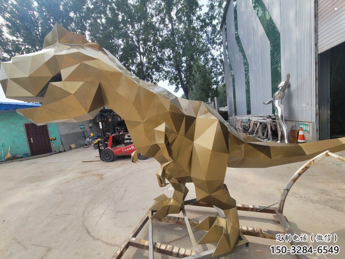 景觀恐龍雕塑供應,公園雕塑,金屬幾何恐龍雕塑制作 景觀恐龍雕塑供應,公園雕塑,金屬幾何恐龍雕塑制作