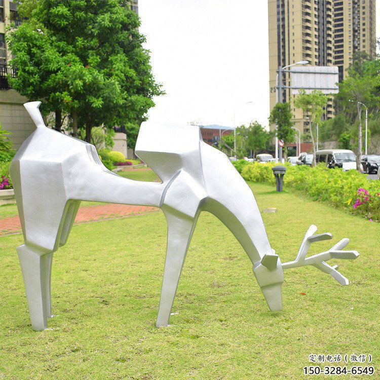 小鹿雕塑精選,露天雕塑,抽象小鹿雕塑制作展品 小鹿雕塑精選,露天雕塑,抽象小鹿雕塑制作展品
