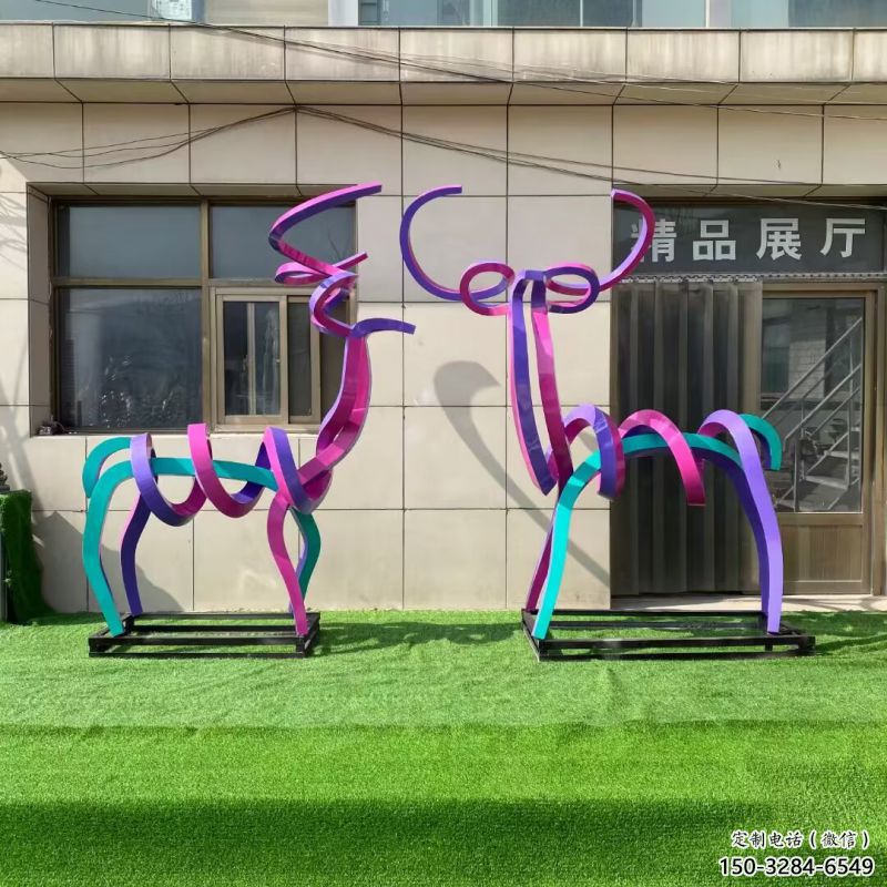 商業街小鹿雕塑 商業街小鹿雕塑
