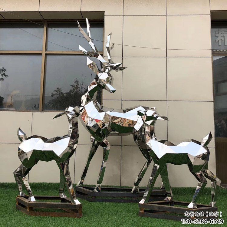 小鹿雕塑制作，城市雕塑，景觀切面小鹿雕塑專供