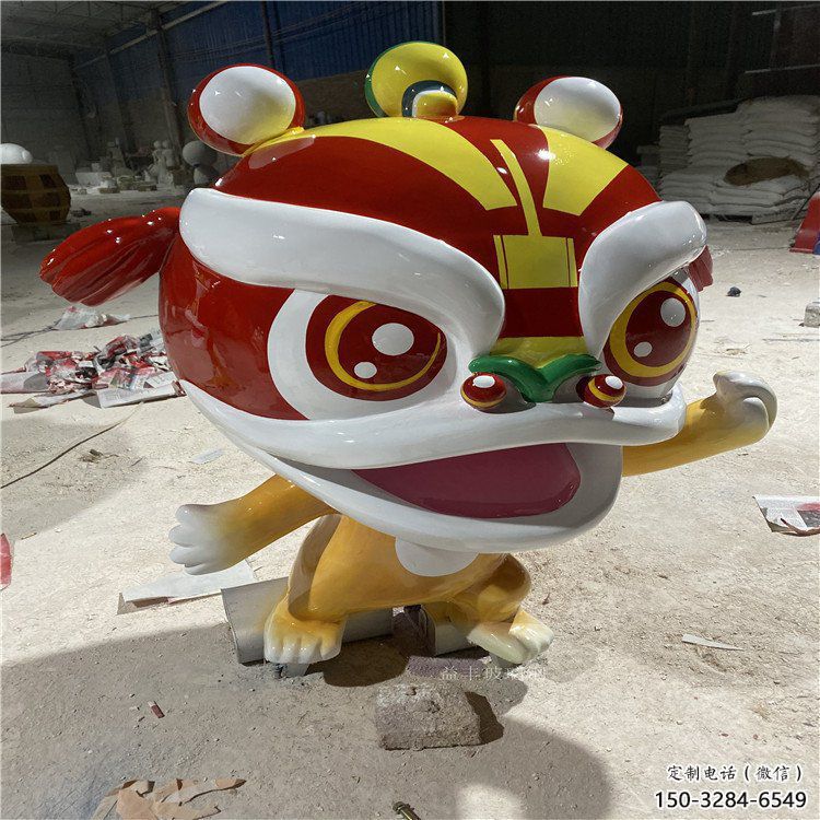 影視劇卡通獅子雕塑,創意藝術體系,動物美陳類型 影視劇卡通獅子雕塑,創意藝術體系,動物美陳類型