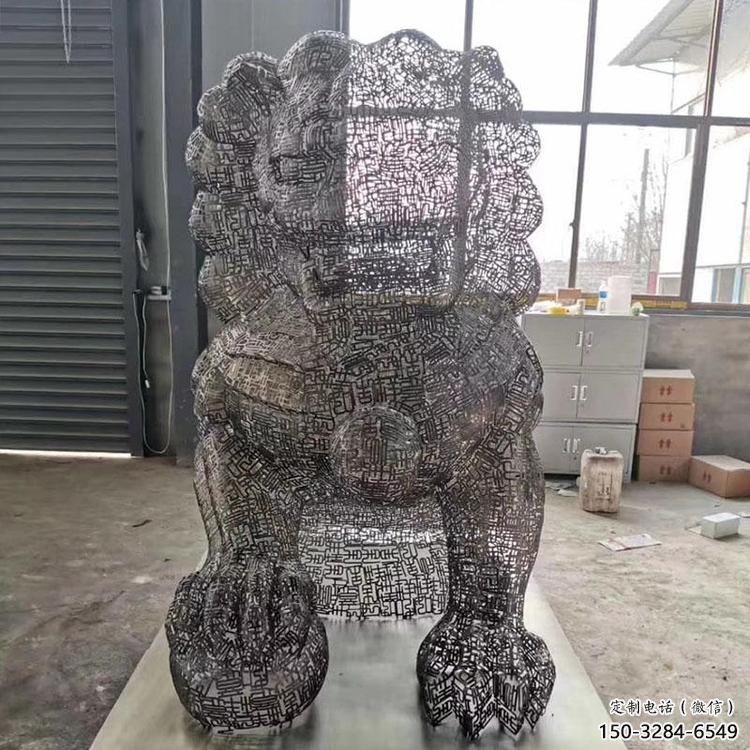 鏤空獅子雕塑預定,城區小品,不銹鋼獅子雕塑制造商 鏤空獅子雕塑預定,城區小品,不銹鋼獅子雕塑制造商