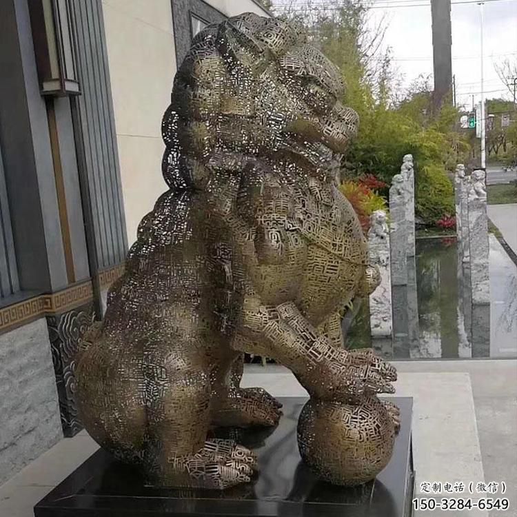 獅子鏤空雕塑優(yōu)選,城市裝飾,景觀不銹鋼獅子雕塑供給 獅子鏤空雕塑優(yōu)選,城市裝飾,景觀不銹鋼獅子雕塑供給
