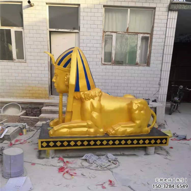 大型獅子雕塑常用，戶外擺放，獅子人獸雕塑展示