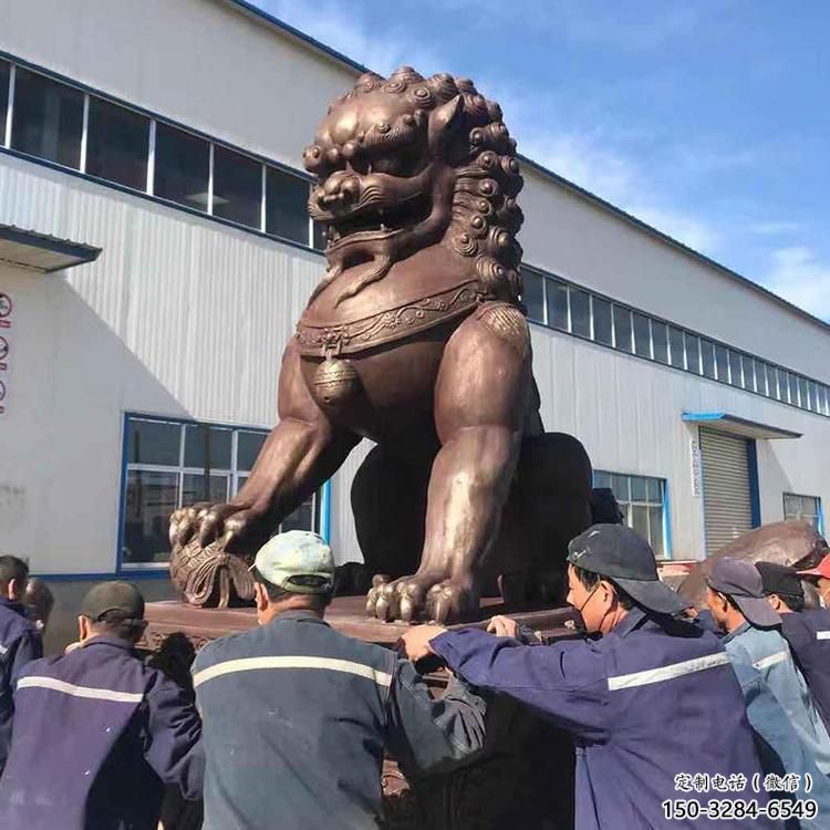紅銅獅子雕塑供需,標識雕塑,景觀藝術蹲獅雕塑制造商 紅銅獅子雕塑供需,標識雕塑,景觀藝術蹲獅雕塑制造商