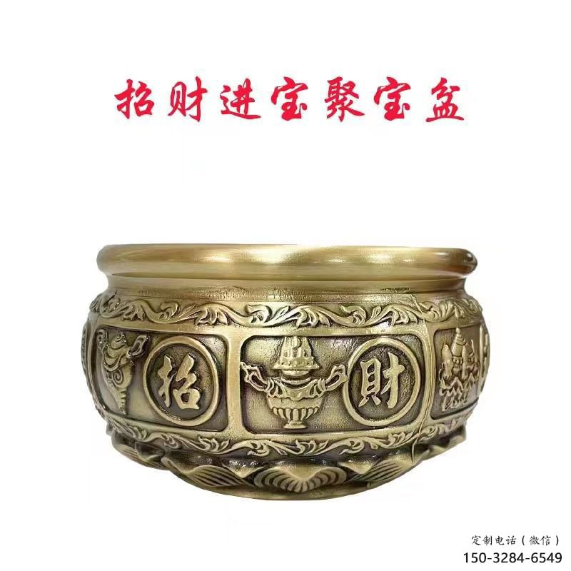 招財吉祥缸銅雕塑 招財吉祥缸銅雕塑