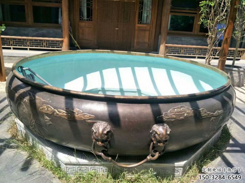 水缽式銅缸雕塑 水缽式銅缸雕塑