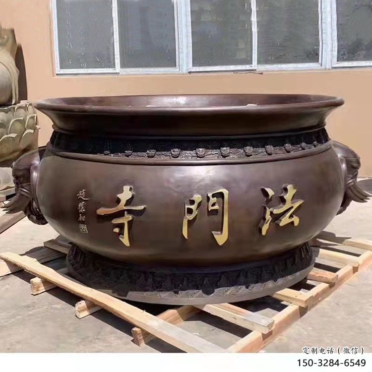 寺廟紫銅缸景觀雕塑 寺廟紫銅缸景觀雕塑