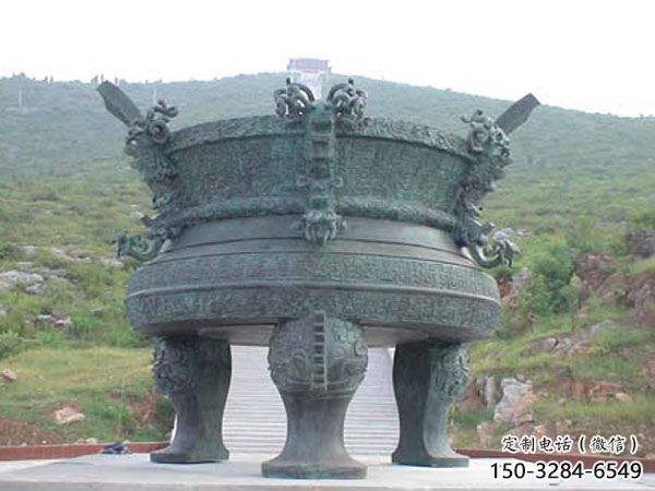 廣場(chǎng)青銅三足爐雕塑 廣場(chǎng)青銅三足爐雕塑
