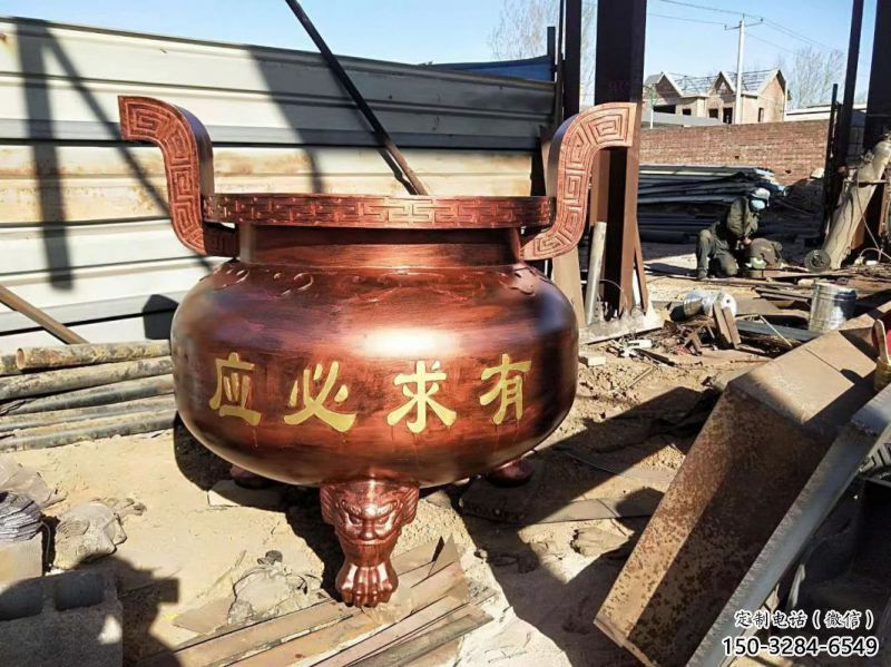 寺廟三足爐雕塑 寺廟三足爐雕塑