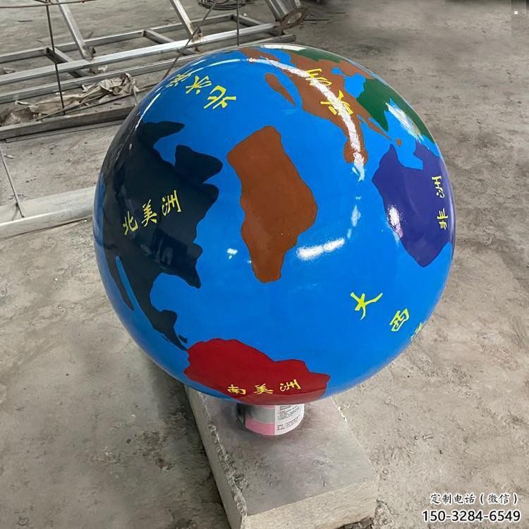 地球雕塑承接，廣場系列，主題不銹鋼地球雕塑標準