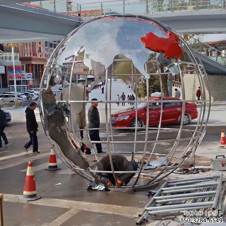 地球儀雕塑供需，標識雕塑，鏡面地球儀雕塑制造商