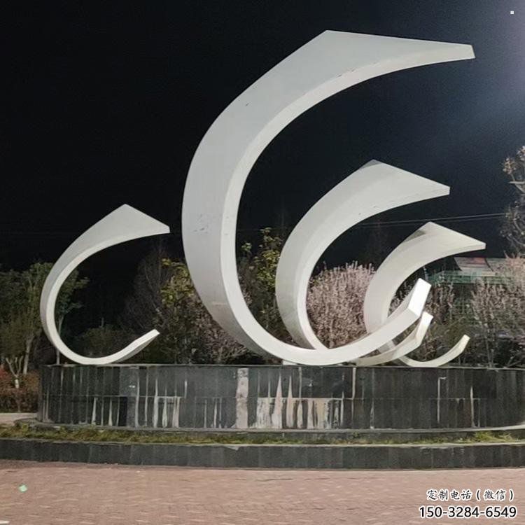城市帆船雕塑，噴漆體育雕塑，古銅效果