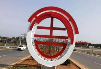 宣傳主題雕塑制作廠家，藝術(shù)形象標(biāo)識(shí)，地標(biāo)美陳雕塑