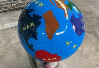 地球雕塑承接，廣場系列，主題不銹鋼地球雕塑標準