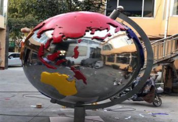 地球雕塑生產，城區(qū)小品，不銹鋼地球雕塑標準廠家