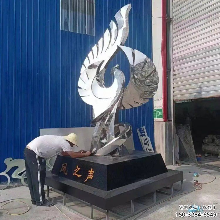 鳳凰雕塑制作廠家，城市雕塑，不銹鋼鳳凰雕塑生產(chǎn)
