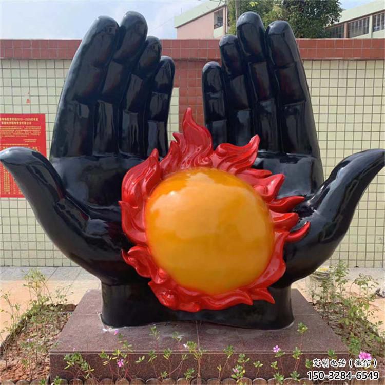 制造火球雕塑定價(jià)，地標(biāo)擺件，烤漆不銹鋼火球雕塑精選
