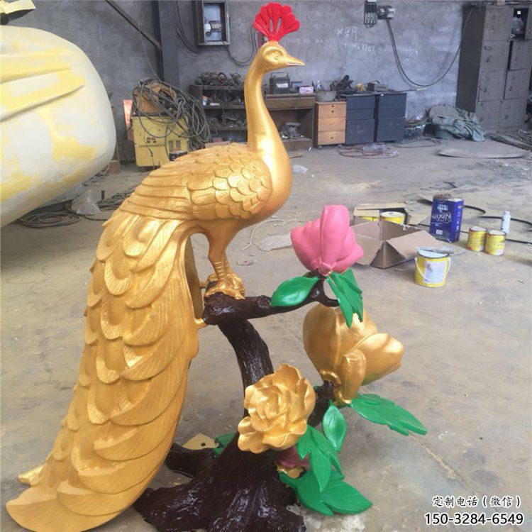 孔雀雕塑廠家，美陳雕塑，制造銅孔雀雕塑公司?