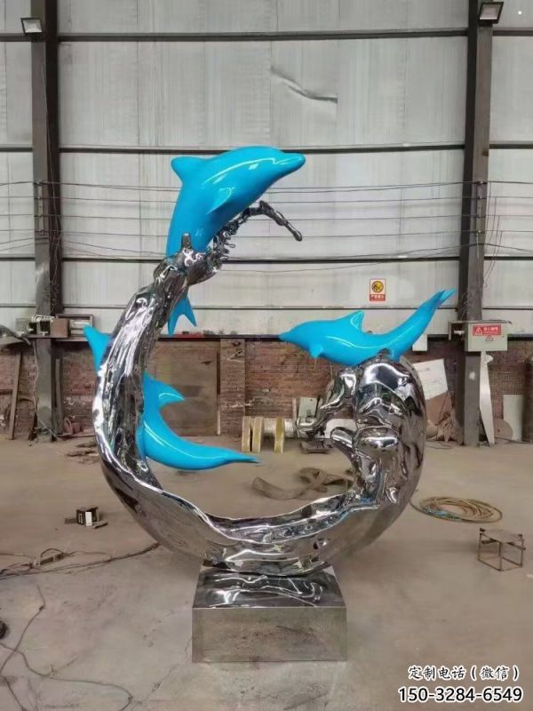 浪花雕塑廠家，抽象藝術造型，戶外廣場小品