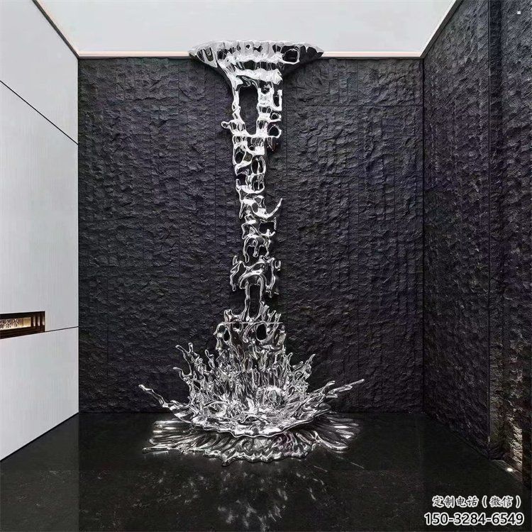 浪花雕塑優價，鋼管組合，鏡面浪花雕塑異型