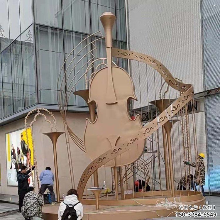 提琴雕塑優(yōu)選,陸地擺件,不銹鋼提琴雕塑制作承接 提琴雕塑優(yōu)選,陸地擺件,不銹鋼提琴雕塑制作承接