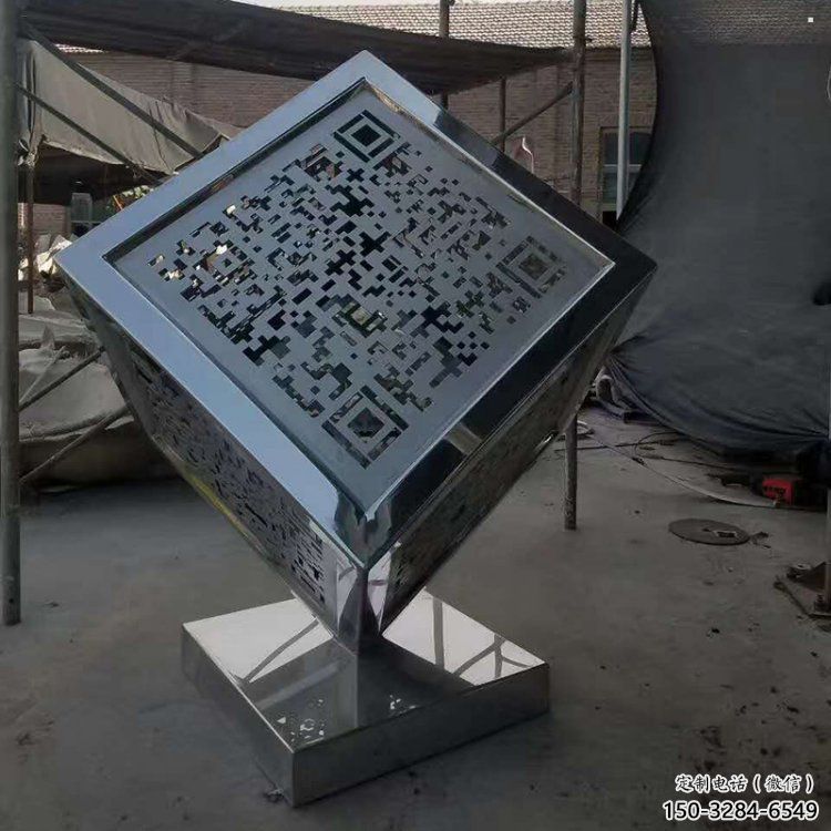 商業(yè)街立方體雕塑 商業(yè)街立方體雕塑