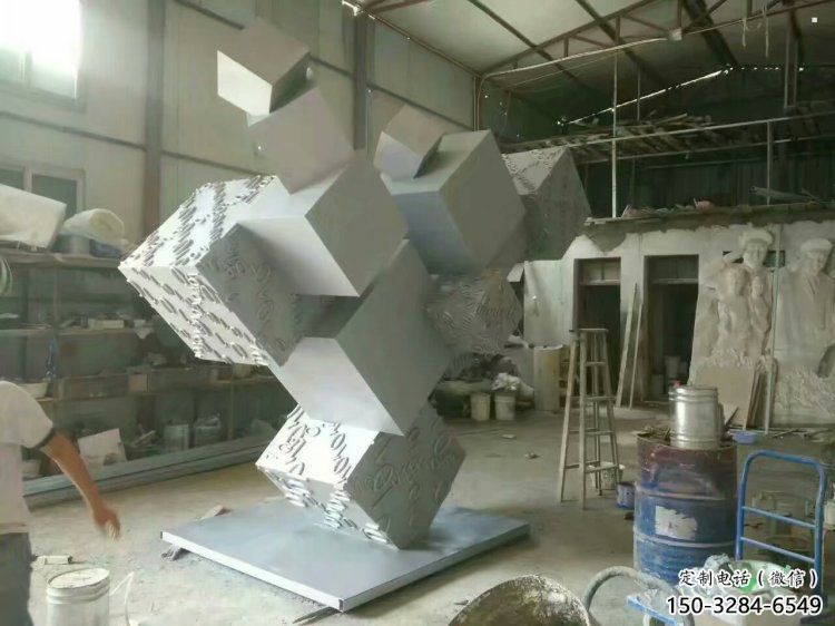 街頭正方形雕塑 街頭正方形雕塑