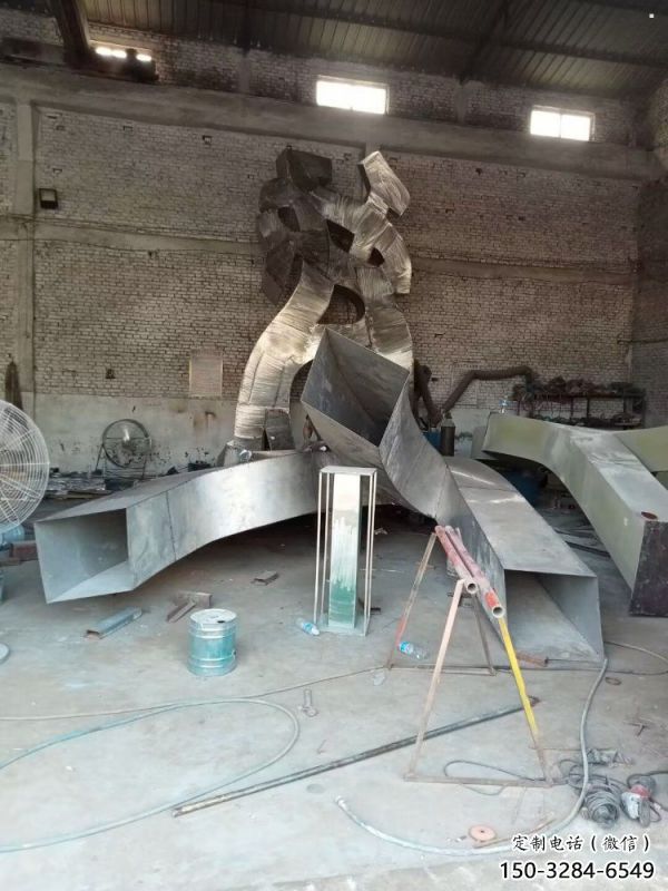 甲骨文雕塑工廠選用，街道標(biāo)識，不銹鋼甲骨文雕塑批發(fā)
