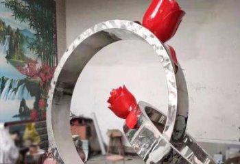 鏡面戒指環雕塑承接，城市裝飾，大型戒指環雕塑生產商