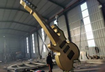 大提琴雕塑定做，小區擺件，不銹鋼大提琴雕塑制作