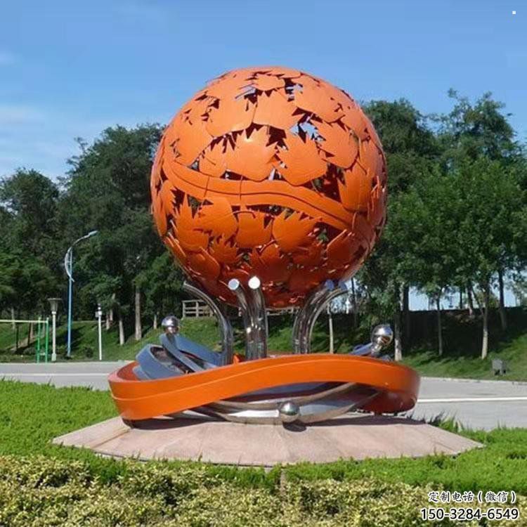 鏤空球雕塑指用,白鋼構件,烤漆鏤空球雕塑提供 鏤空球雕塑指用,白鋼構件,烤漆鏤空球雕塑提供