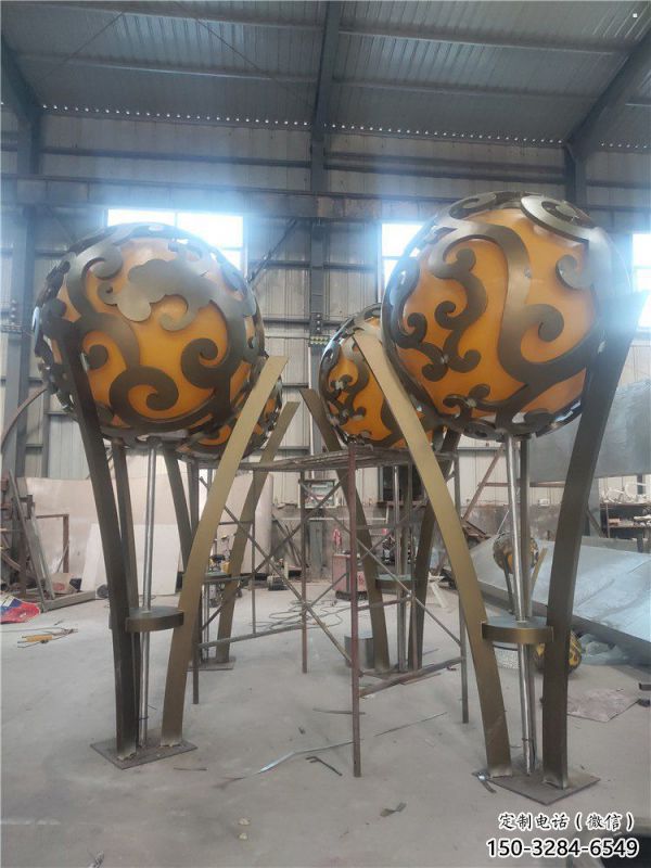 空心球雕塑制作,地標擺件,景觀鏤空空心球雕塑選用 空心球雕塑制作,地標擺件,景觀鏤空空心球雕塑選用