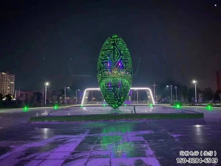 燈光球雕塑供需，多彩藝術，不銹鋼燈光球雕塑制造商