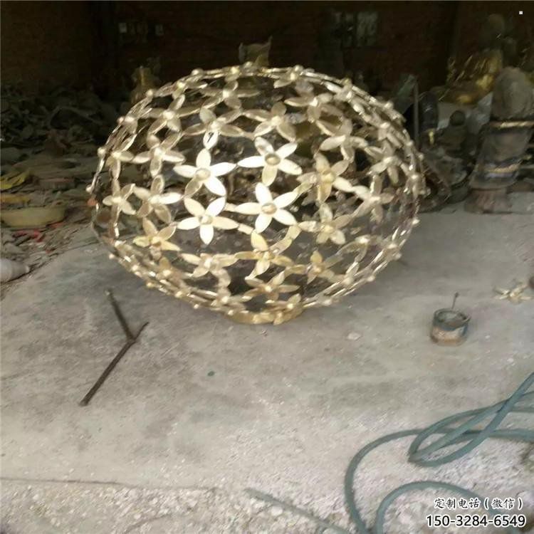 燈光球雕塑供需，室外軟裝，不銹鋼燈光球雕塑制作