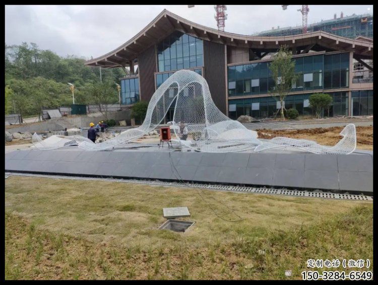 公園飄帶雕塑