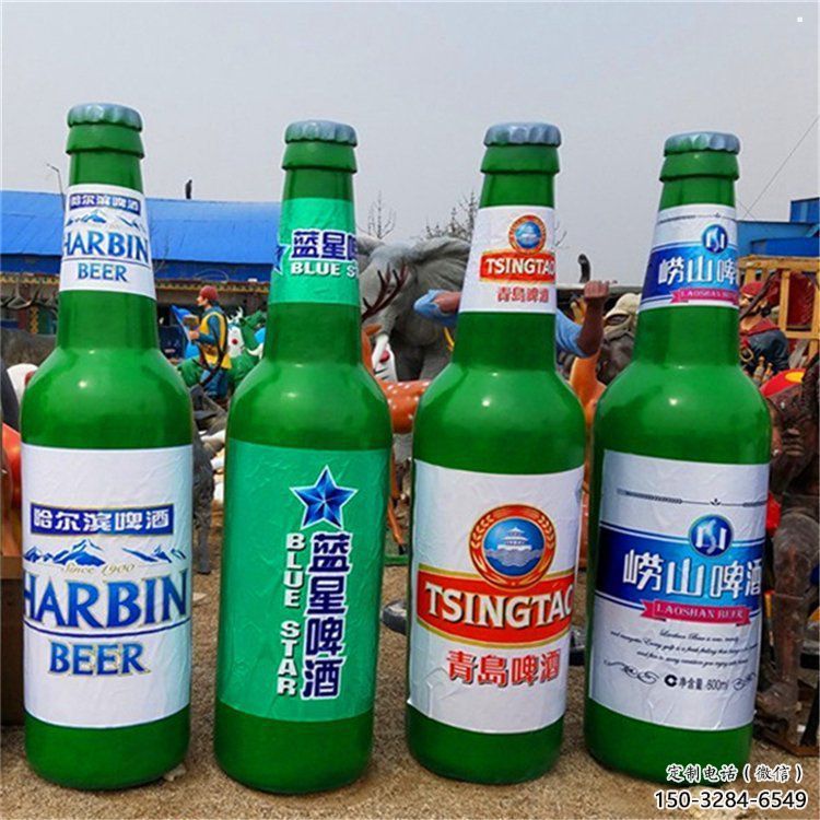 啤酒瓶雕塑制作選用，景區案例，仿古彩繪工藝制造商